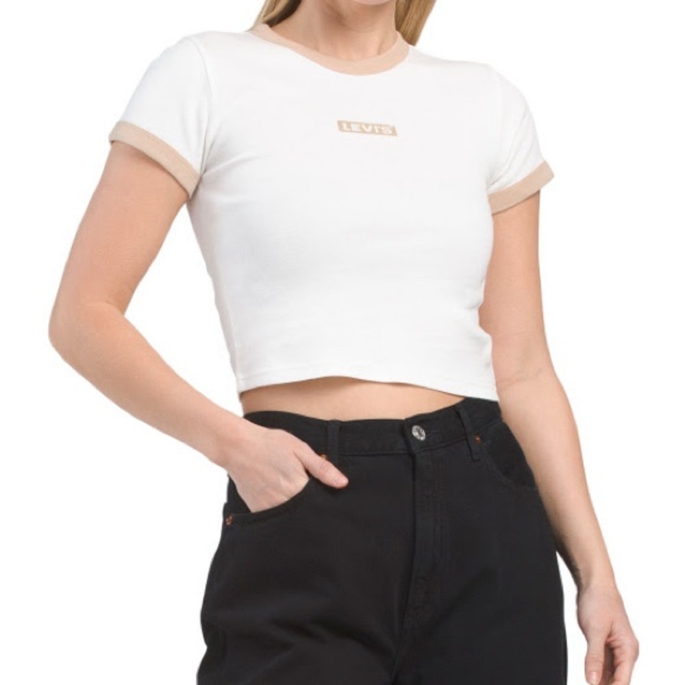 Levi's Women's White Crop Top